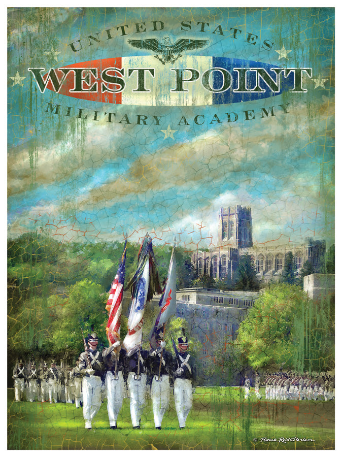 West Point Art Military Academy Print New York Travel Poster (xr4266)a West Point Art Military Academy Print New York Travel Poster (xr4266)a