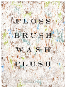 Floss Brush Wash Flush