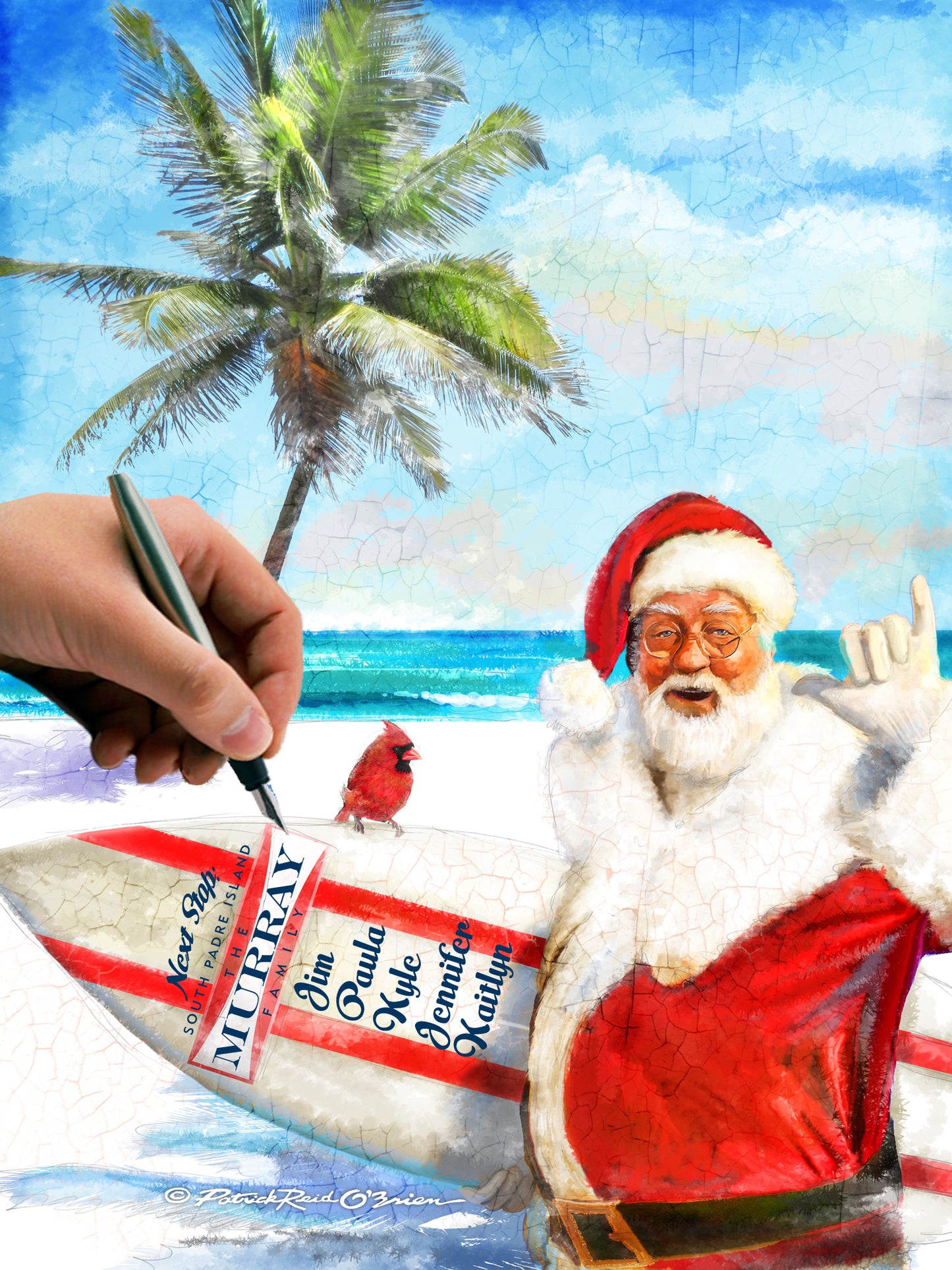 Surf's Up Santa