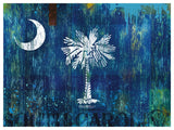 South Carolina Blue Night Palm Tree