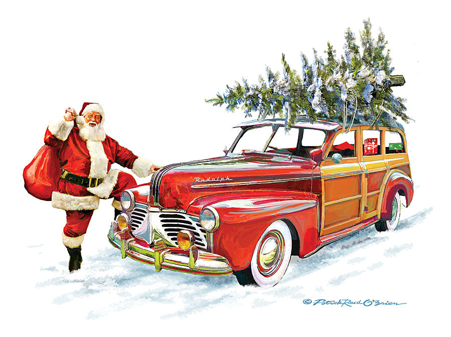 Christmas Woody Car